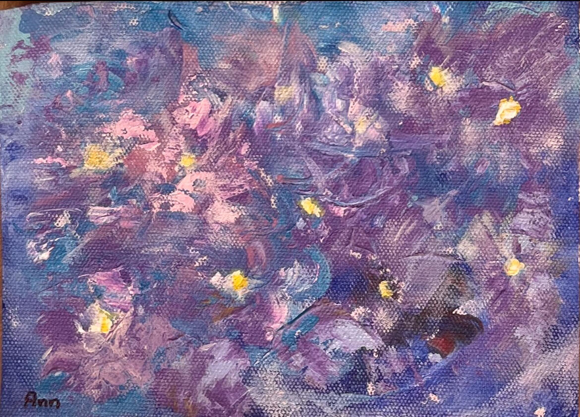 Violets 15x20cm (100EUR)