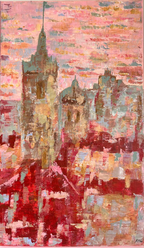 Prague in Bloom 30x50 (290EUR)